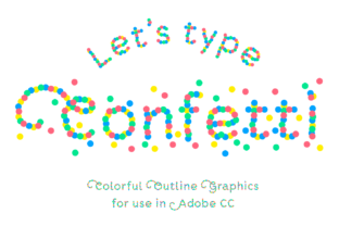 Celebrate Every Design: Mastering Confetti Font Outline Illustrations