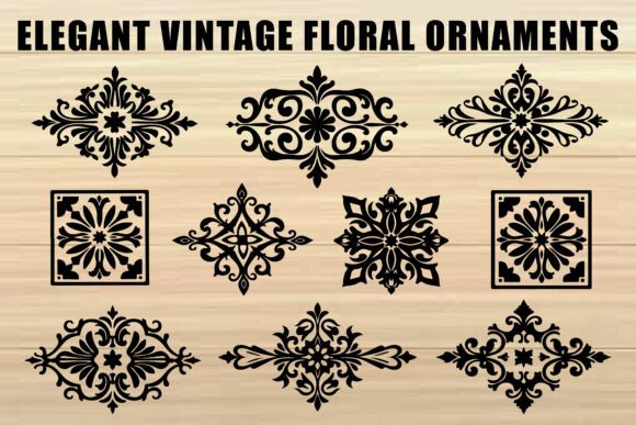 Elevate Your Projects with Laser Cut Floral Ornament Set