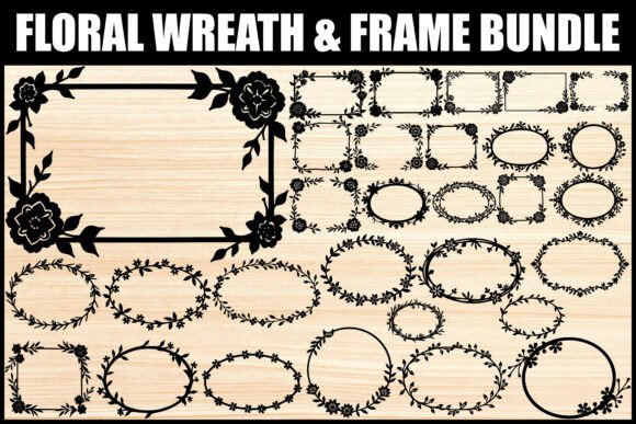 Floral Wreath and Frame SVG Bundle: Endless Creative Possibilities