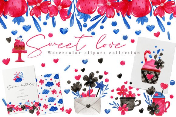 Sweet Love Watercolor Clipart: A Complete Creative Toolkit