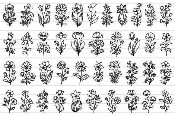 The Timeless Appeal of Line Art Flowers