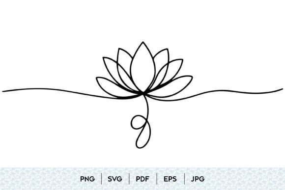 The Timeless Elegance of Lotus Flower One Line SVG