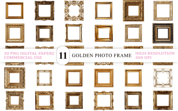 Timeless Elegance: Unlocking the Luxury Antique Frame PNGs Bundle