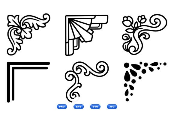 Timeless Elegance: Unpacking Vintage Corner Ornaments SVG