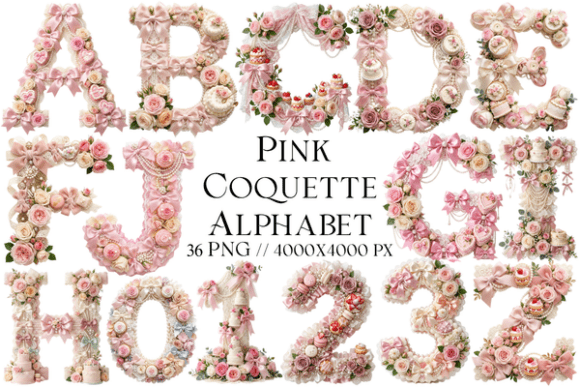 Unlocking the Charm of Pink Coquette Alphabet PNG