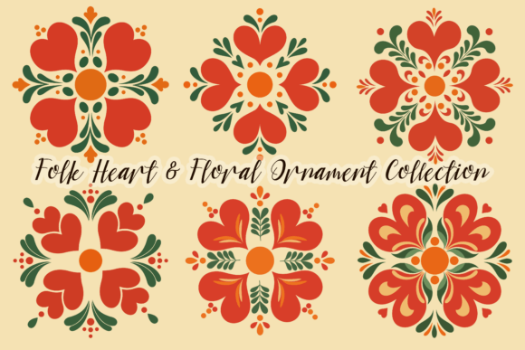 Warmth and Heritage: Using Folk Heart & Floral Ornament Collection