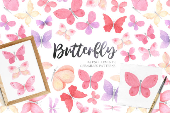 Watercolor Pink Butterfly Clipart: A Creative Toolkit for Modern Projects