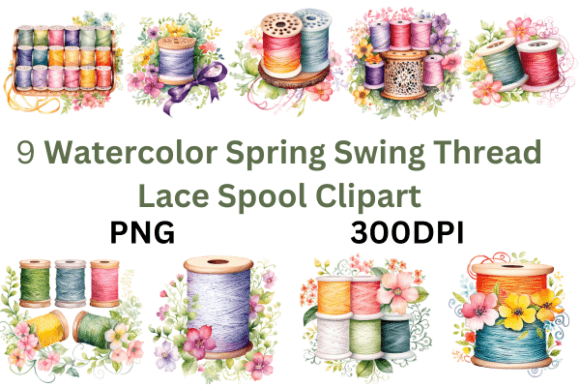 Watercolor Spring Swing Thread Lace: A Designer's Pastel Dream